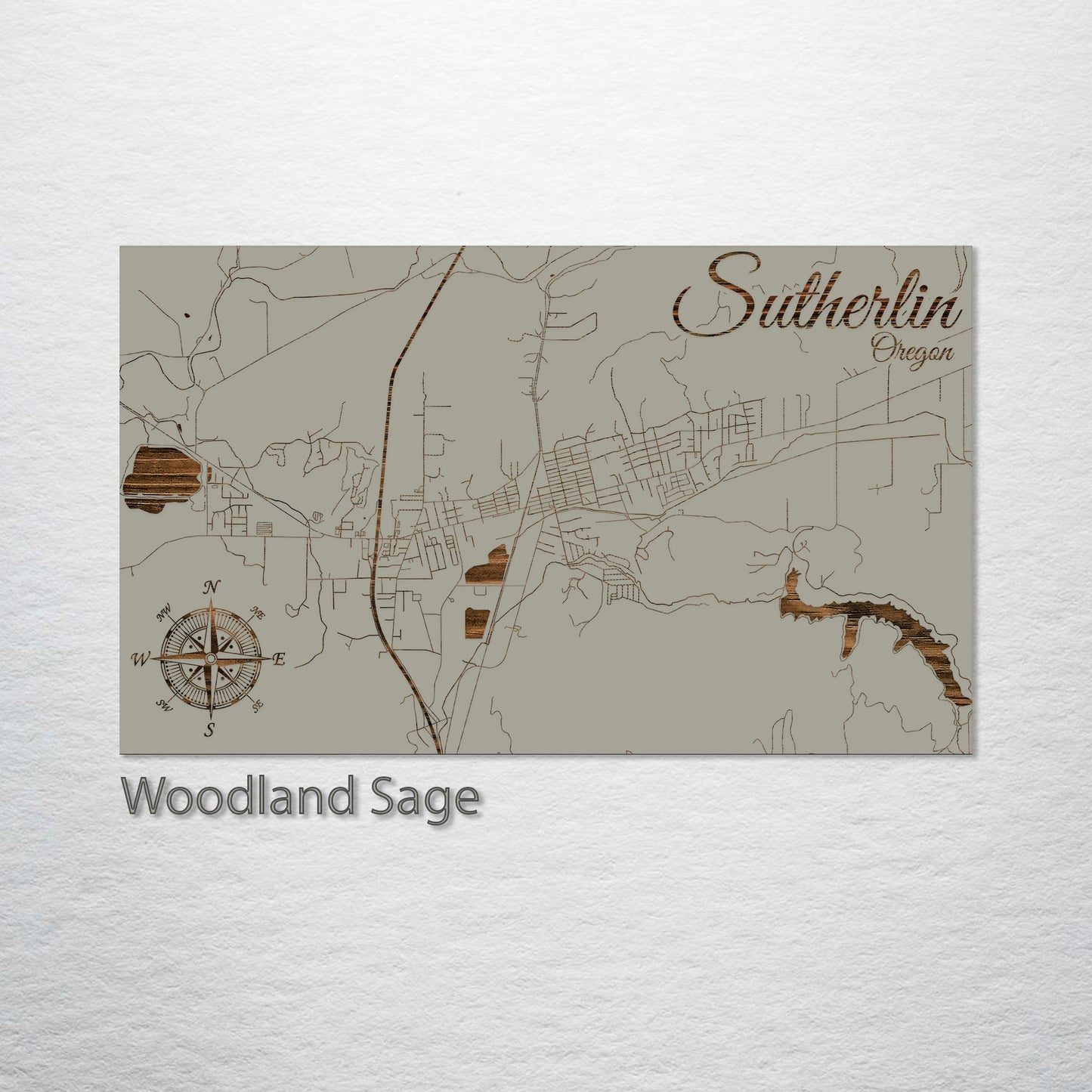 Sutherlin, Oregon Street Map