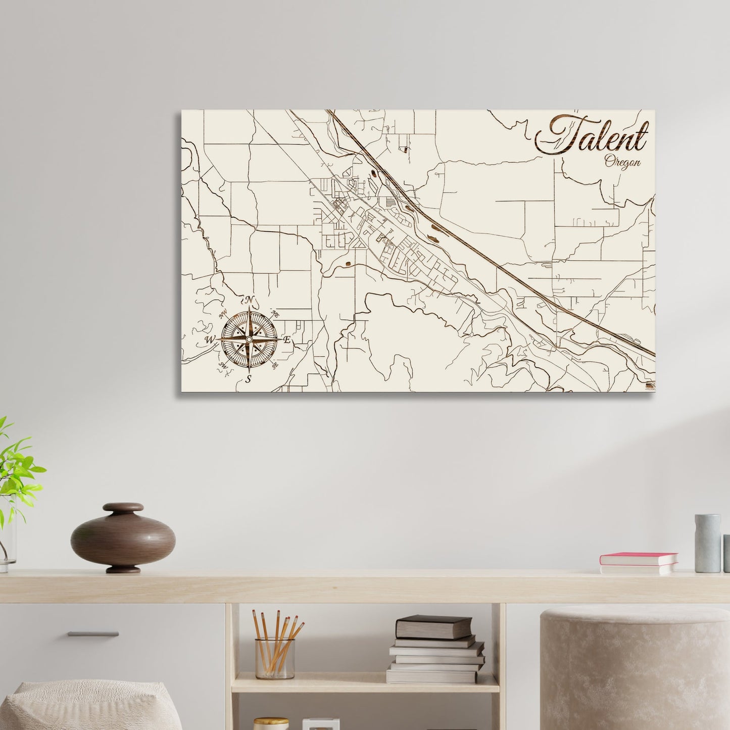 Talent, Oregon Street Map