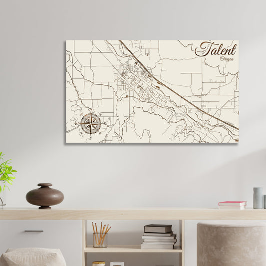 Talent, Oregon Street Map