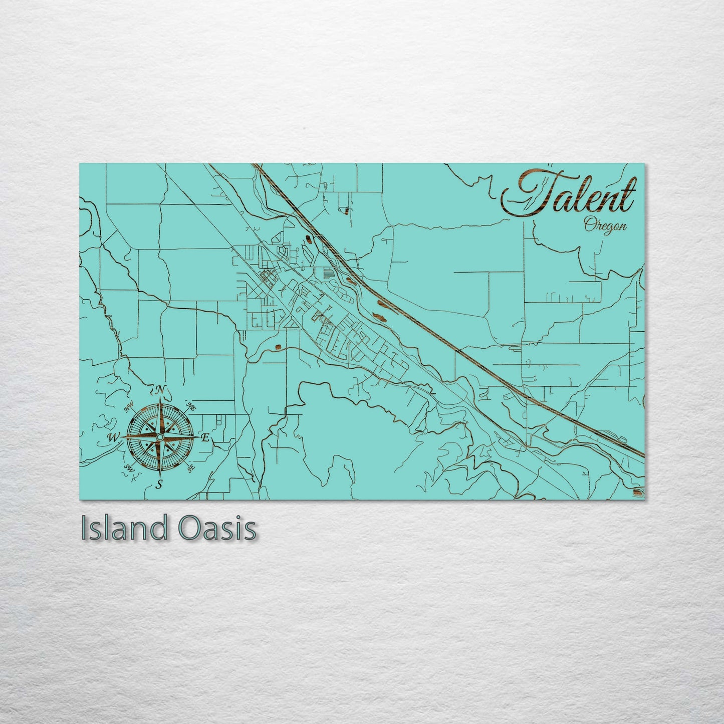 Talent, Oregon Street Map