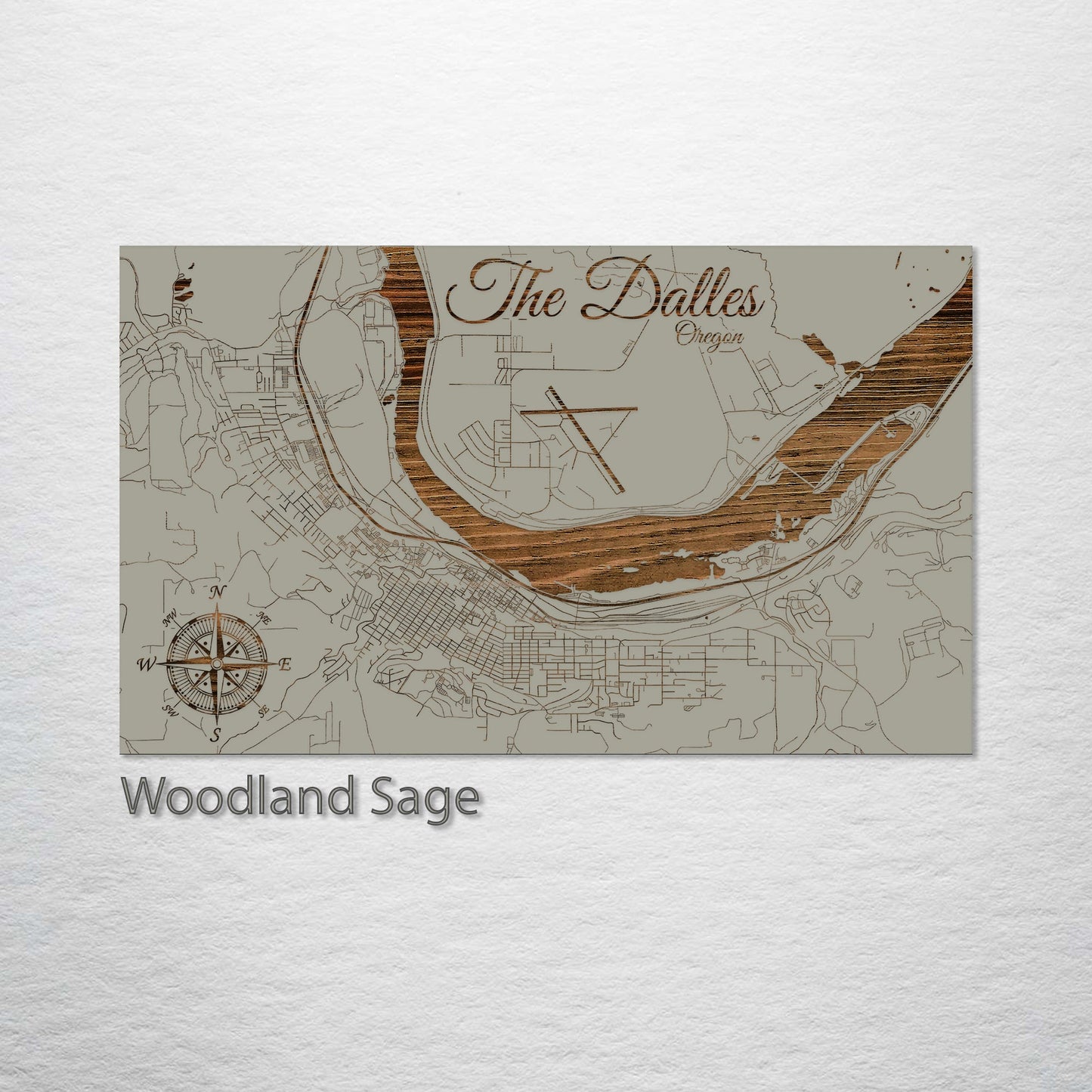 The Dalles, Oregon Street Map