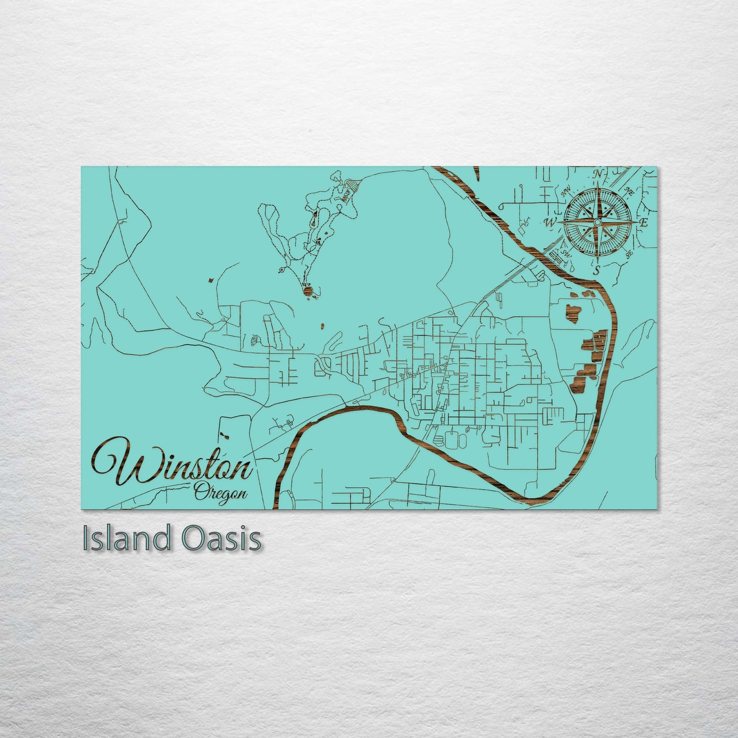 Winston, Oregon Street Map