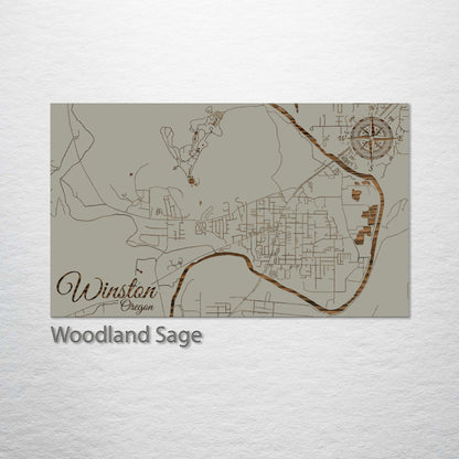 Winston, Oregon Street Map