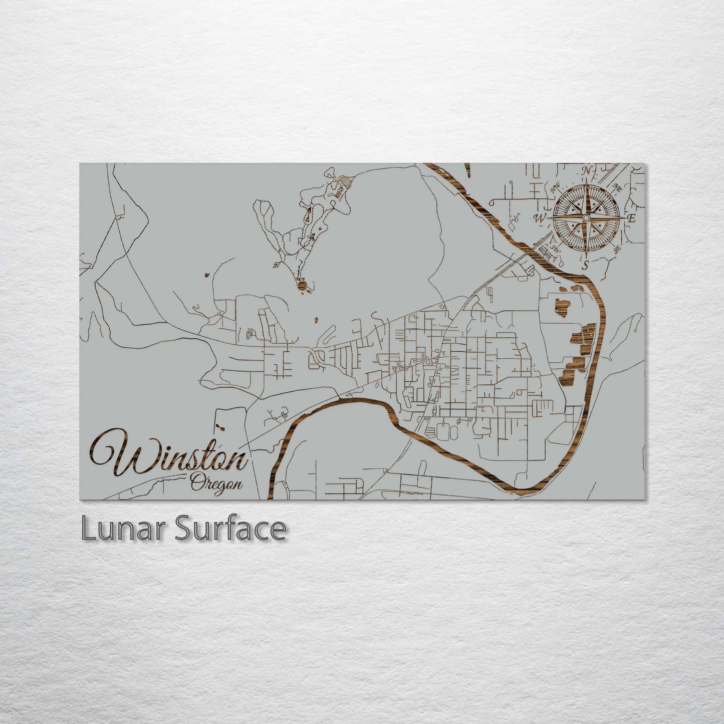 Winston, Oregon Street Map