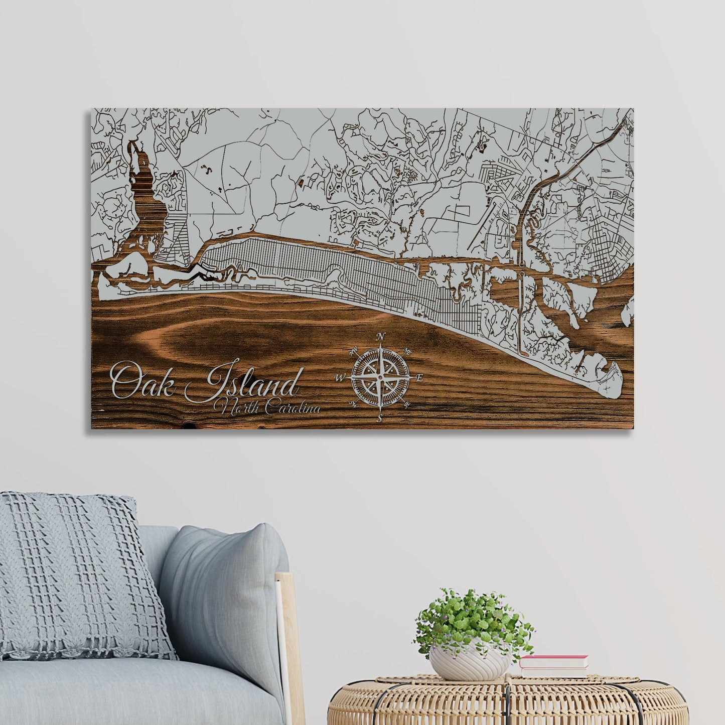 Oak Island, North Carolina Street Map