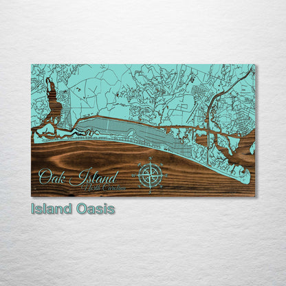 Oak Island, North Carolina Street Map