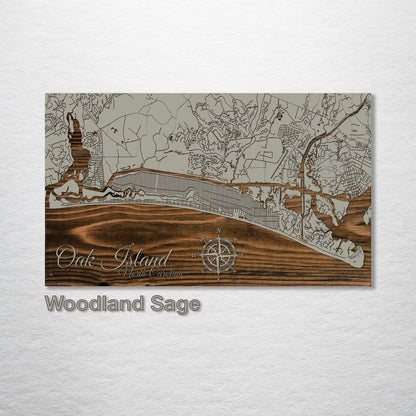 Oak Island, North Carolina Street Map