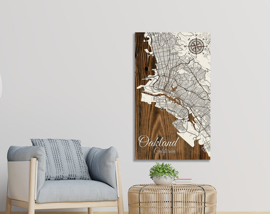 Oakland, California Street Map