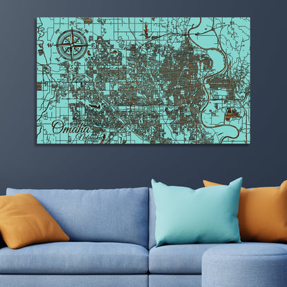 Omaha, Nebraska Street Map