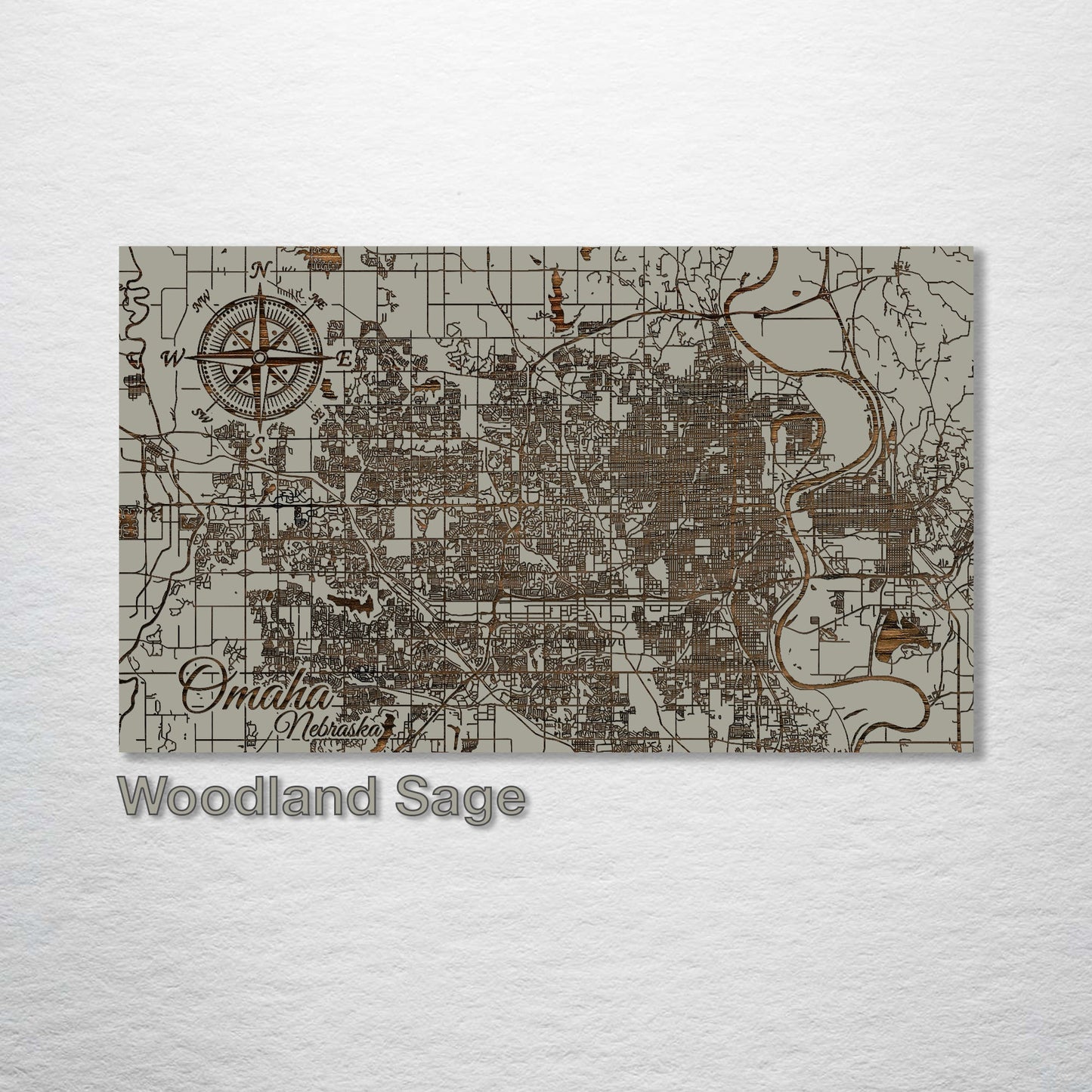 Omaha, Nebraska Street Map