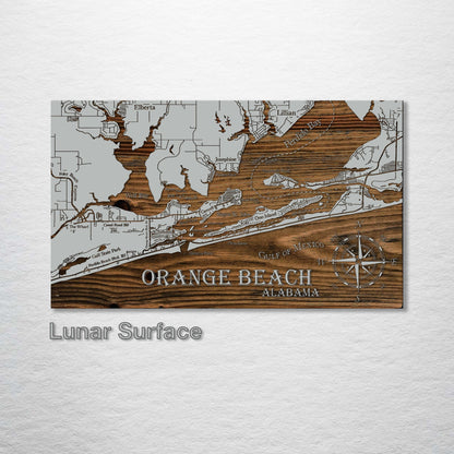 Orange Beach, Alabama Whimsical Map