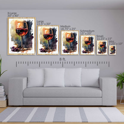 Watercolor Wine Glass