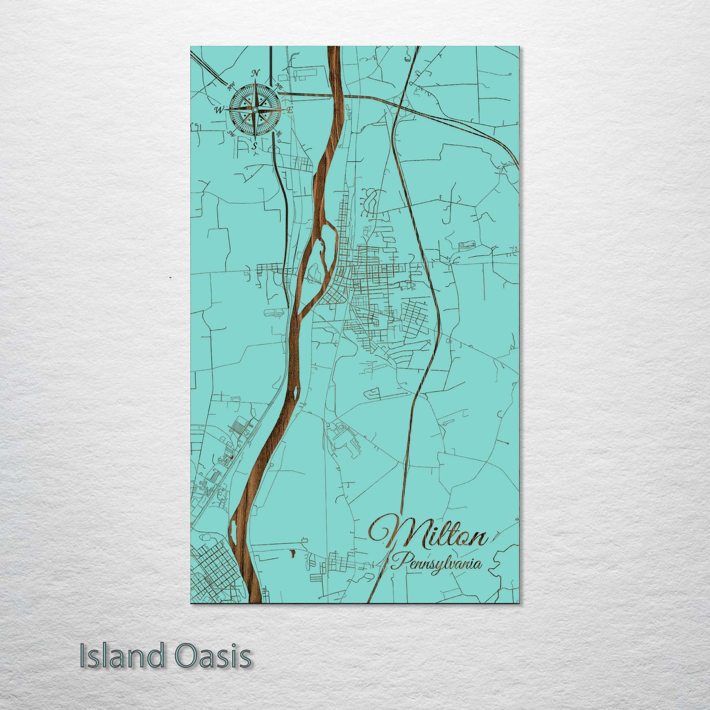 Milton, Pennsylvania Street Map