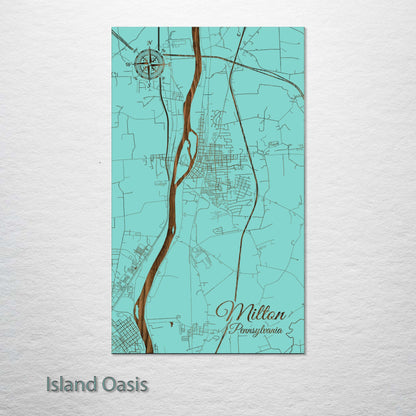 Milton, Pennsylvania Street Map