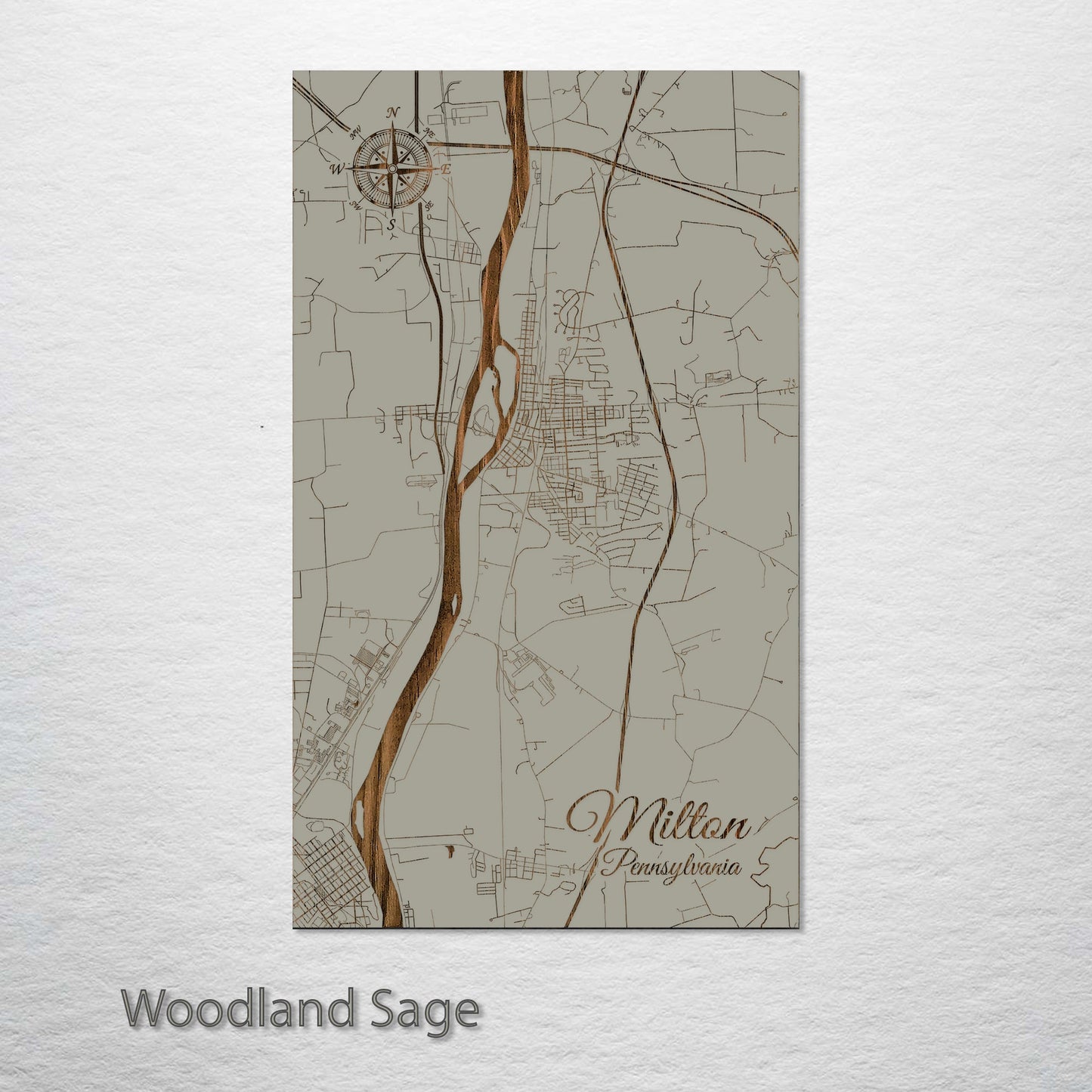 Milton, Pennsylvania Street Map