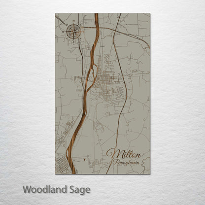 Milton, Pennsylvania Street Map