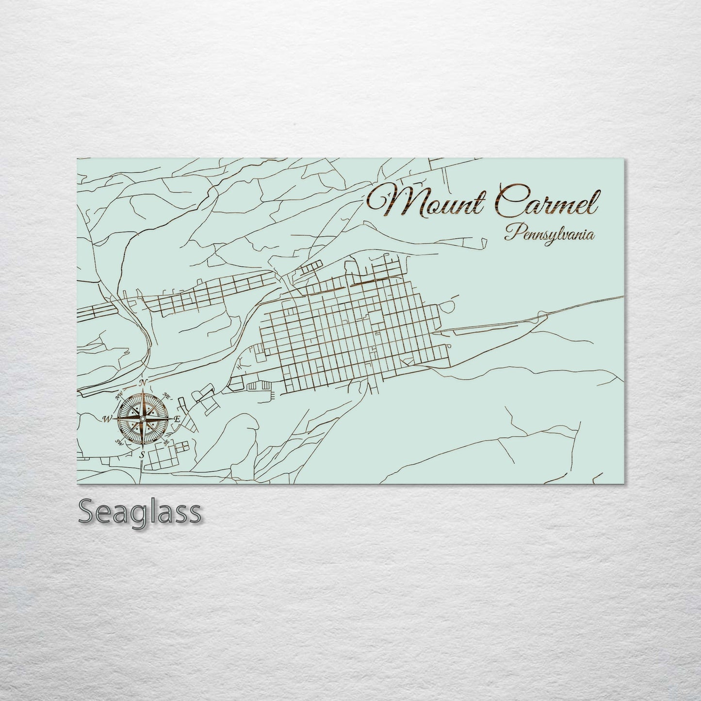 Mount Carmel, Pennsylvania Street Map