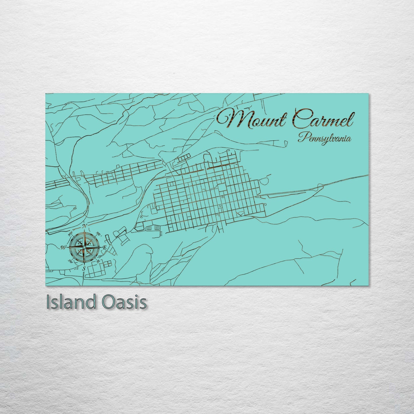 Mount Carmel, Pennsylvania Street Map