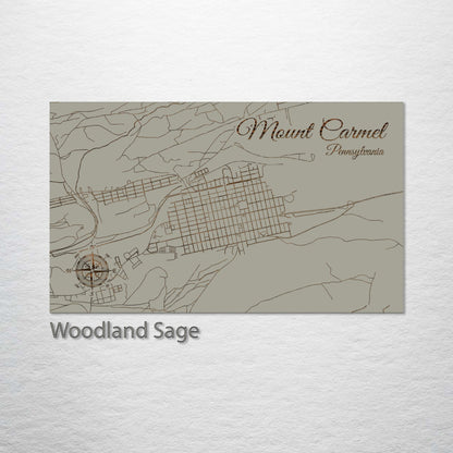 Mount Carmel, Pennsylvania Street Map