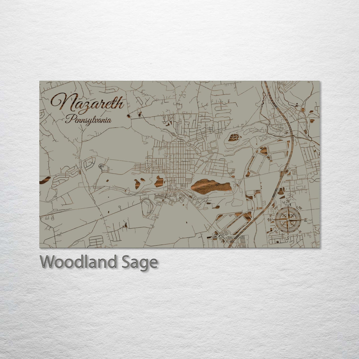 Nazareth, Pennsylvania Street Map