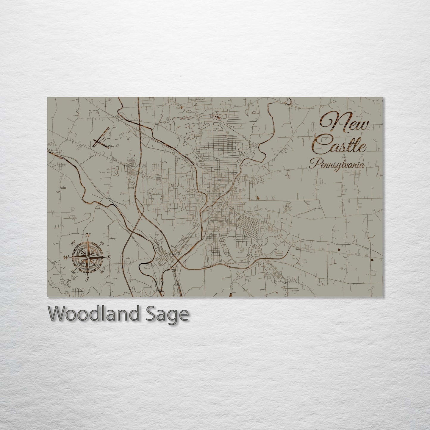 New Castle, Pennsylvania Street Map