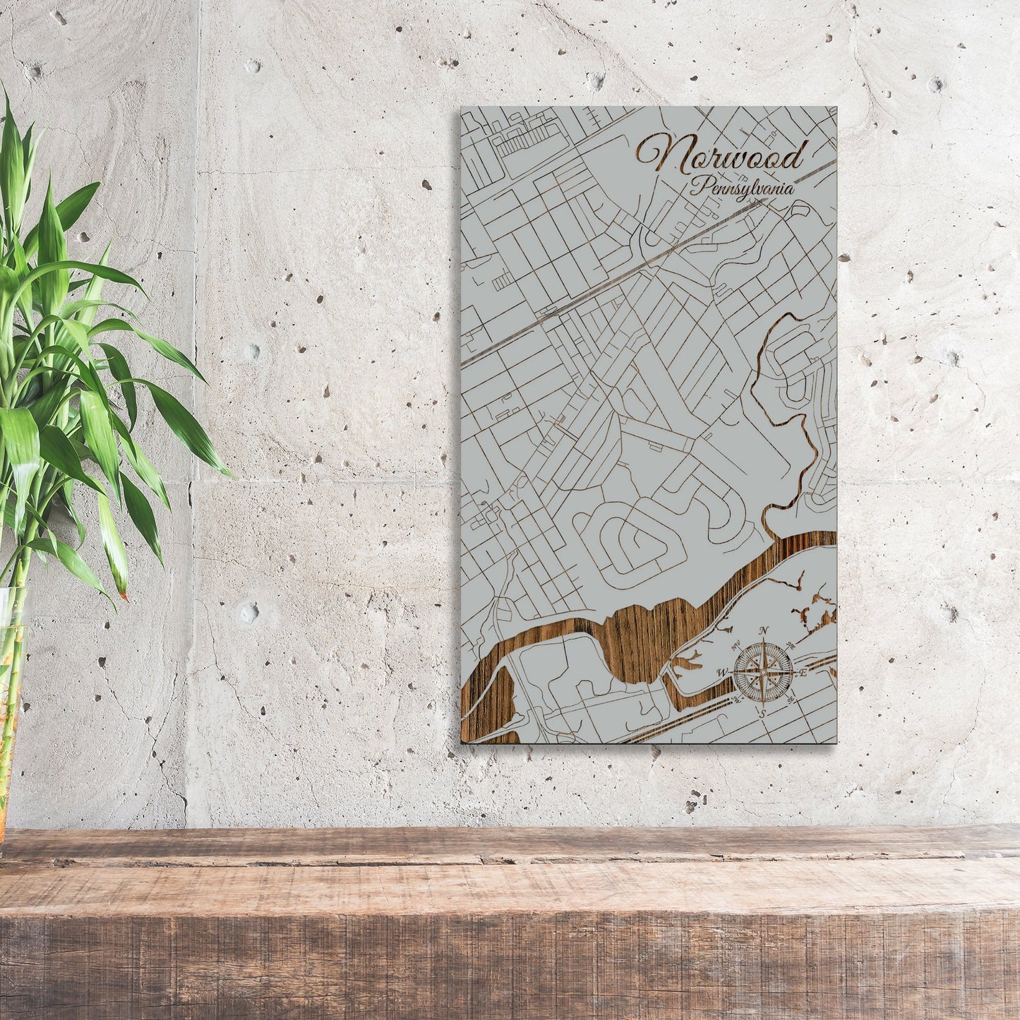 Norwood, Pennsylvania Street Map