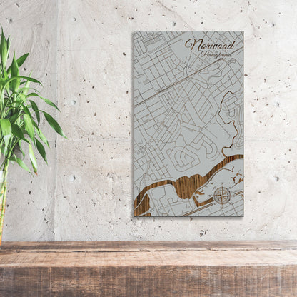 Norwood, Pennsylvania Street Map