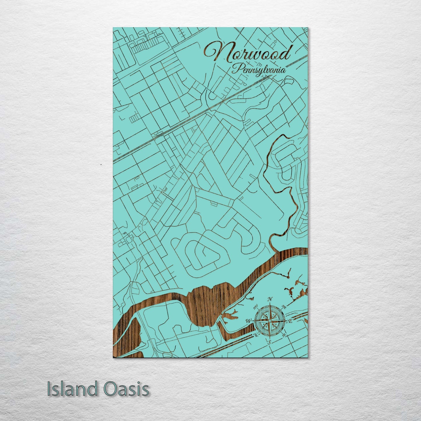 Norwood, Pennsylvania Street Map