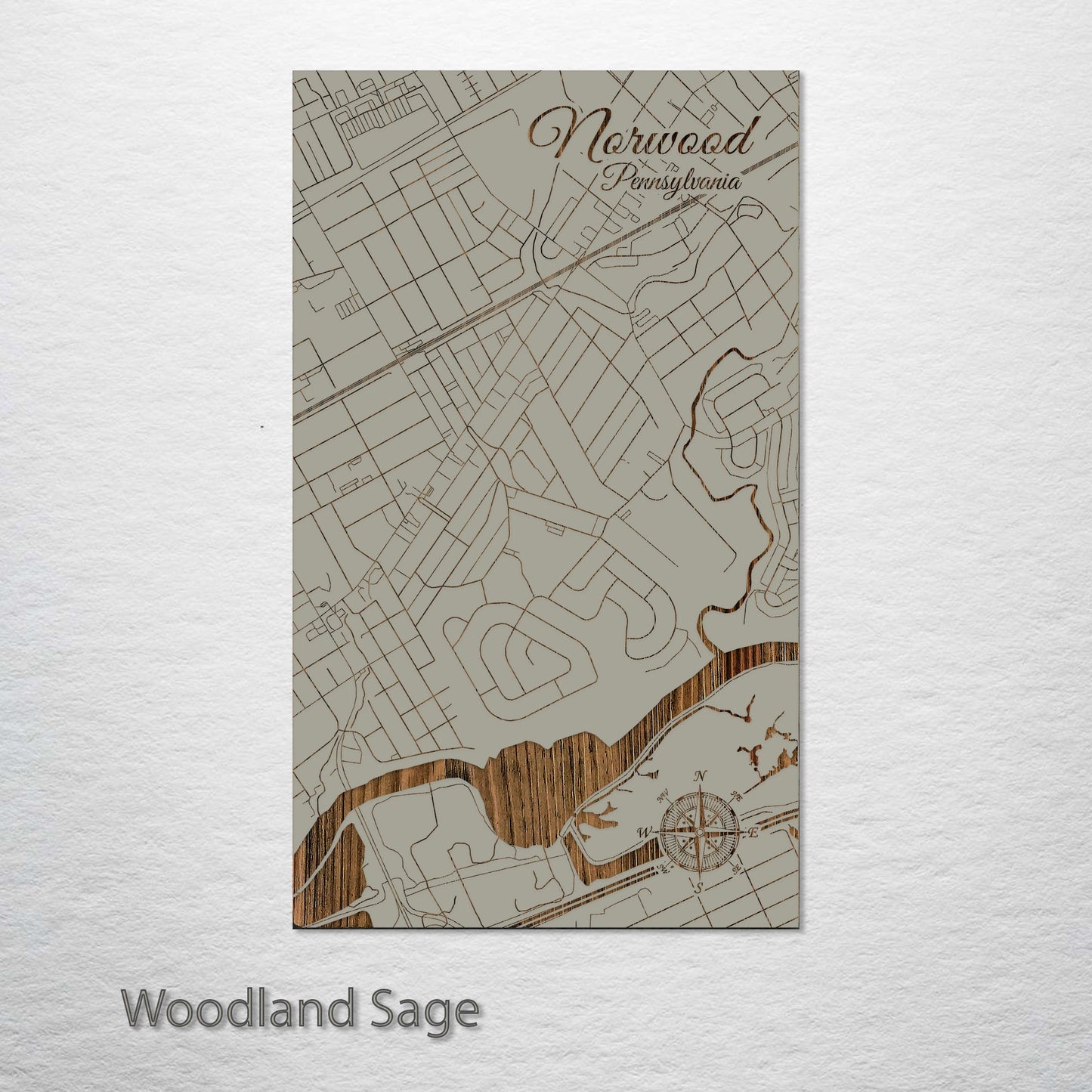 Norwood, Pennsylvania Street Map