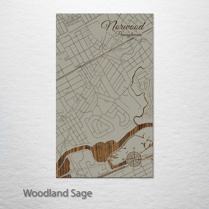 Norwood, Pennsylvania Street Map