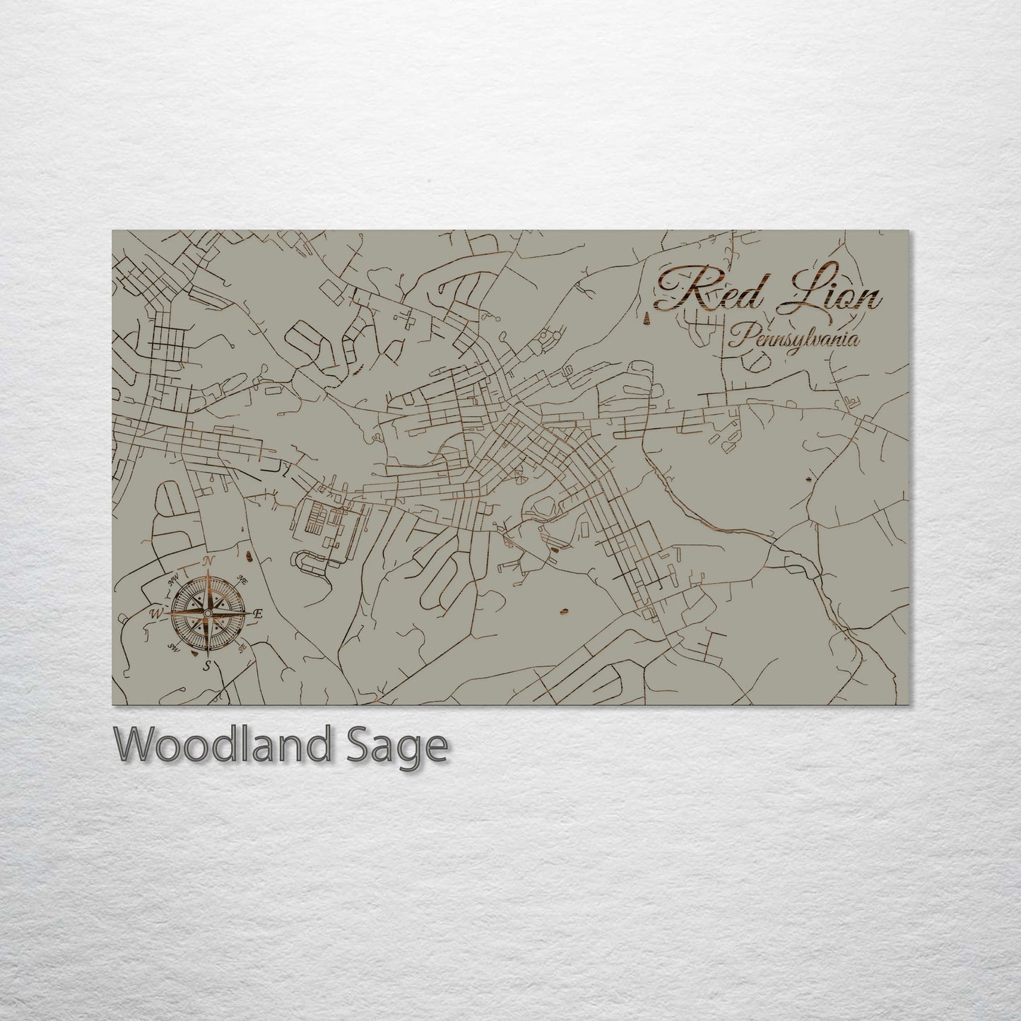 Red Lion, Pennsylvania Street Map