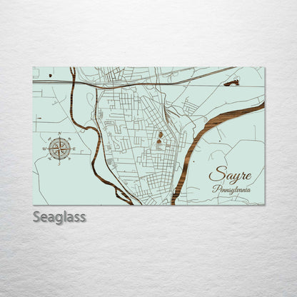 Sayre, Pennsylvania Street Map