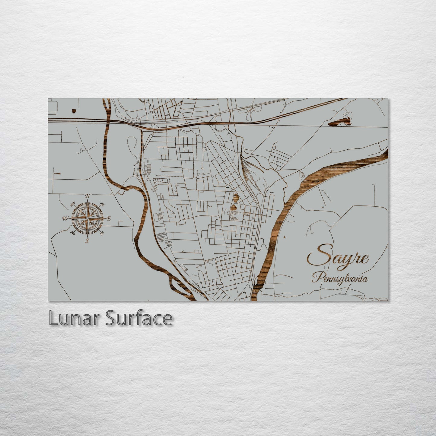 Sayre, Pennsylvania Street Map