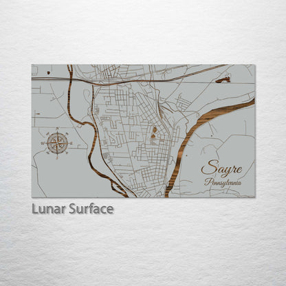 Sayre, Pennsylvania Street Map