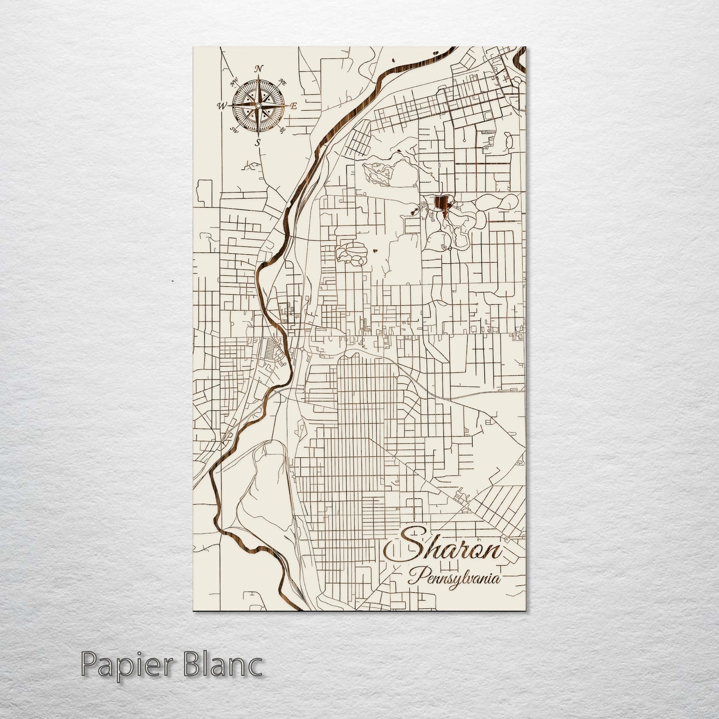 Sharon, Pennsylvania Street Map