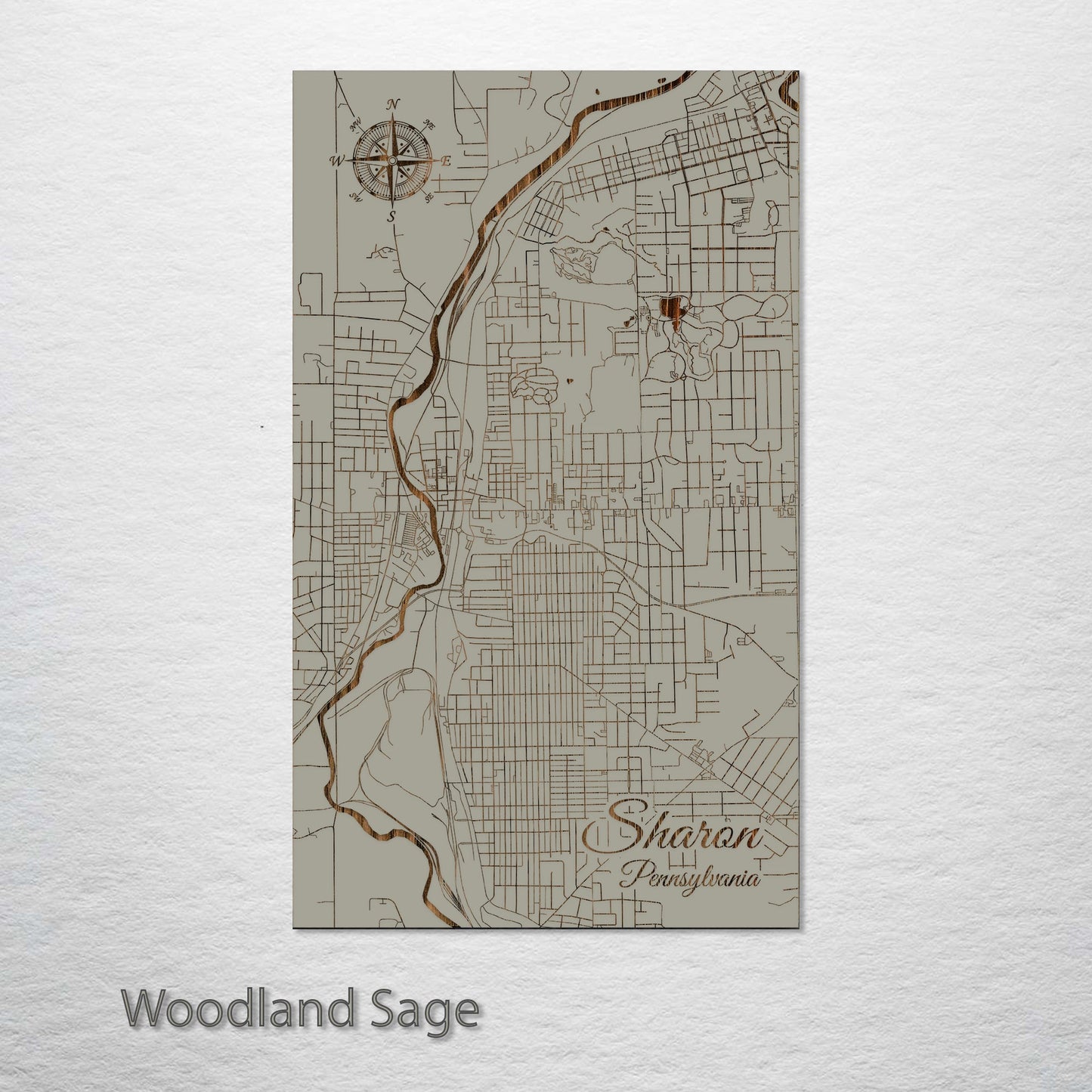 Sharon, Pennsylvania Street Map