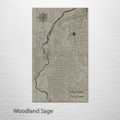 Sharon, Pennsylvania Street Map