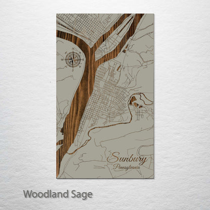 Sunbury, Pennsylvania Street Map