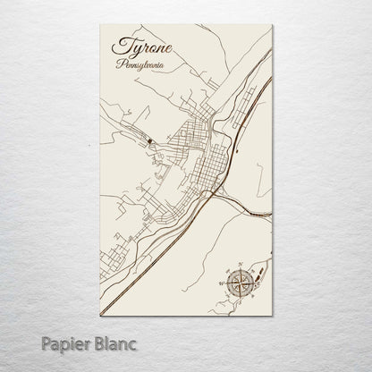 Tyrone, Pennsylvania Street Map