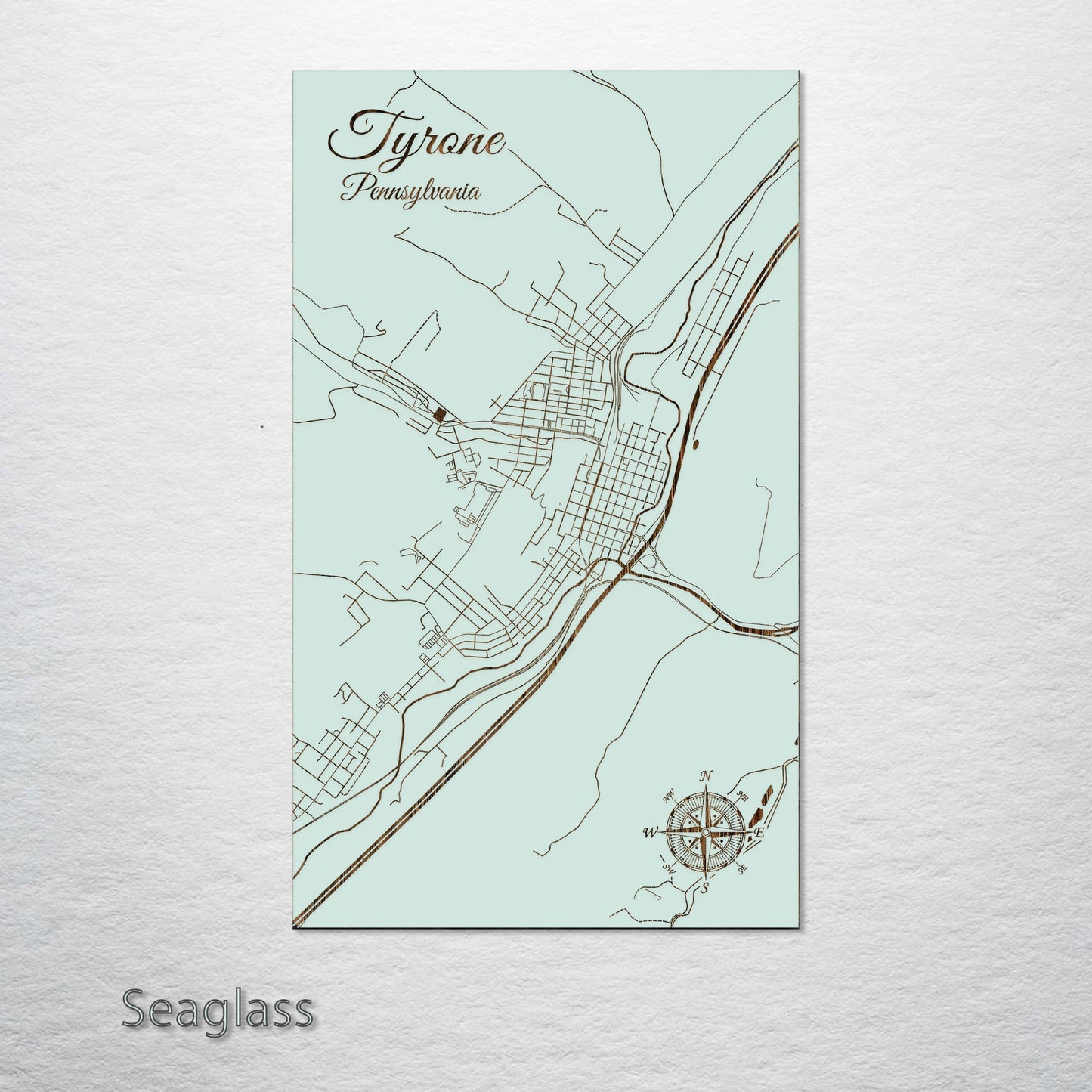 Tyrone, Pennsylvania Street Map