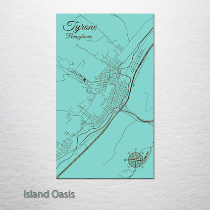 Tyrone, Pennsylvania Street Map