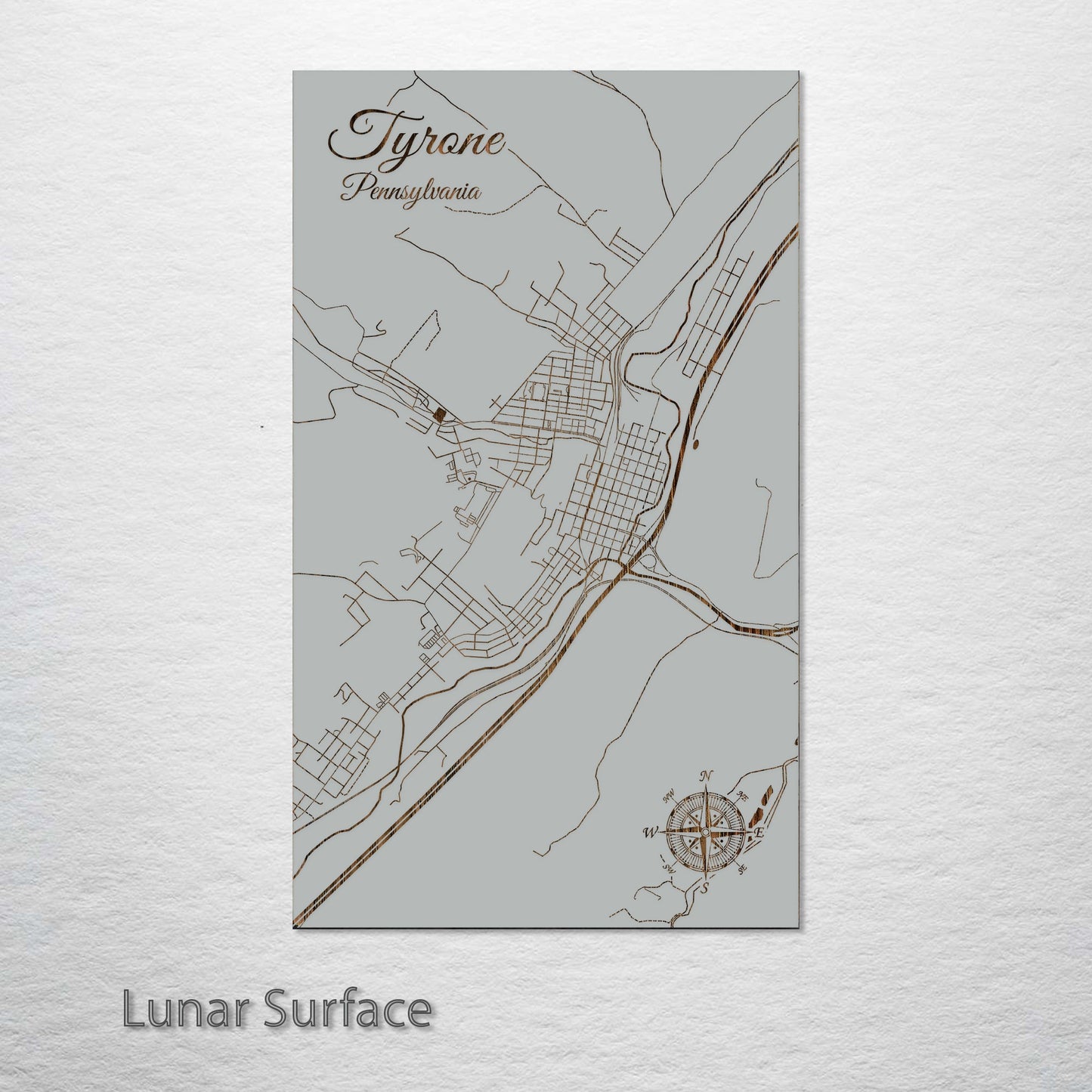 Tyrone, Pennsylvania Street Map