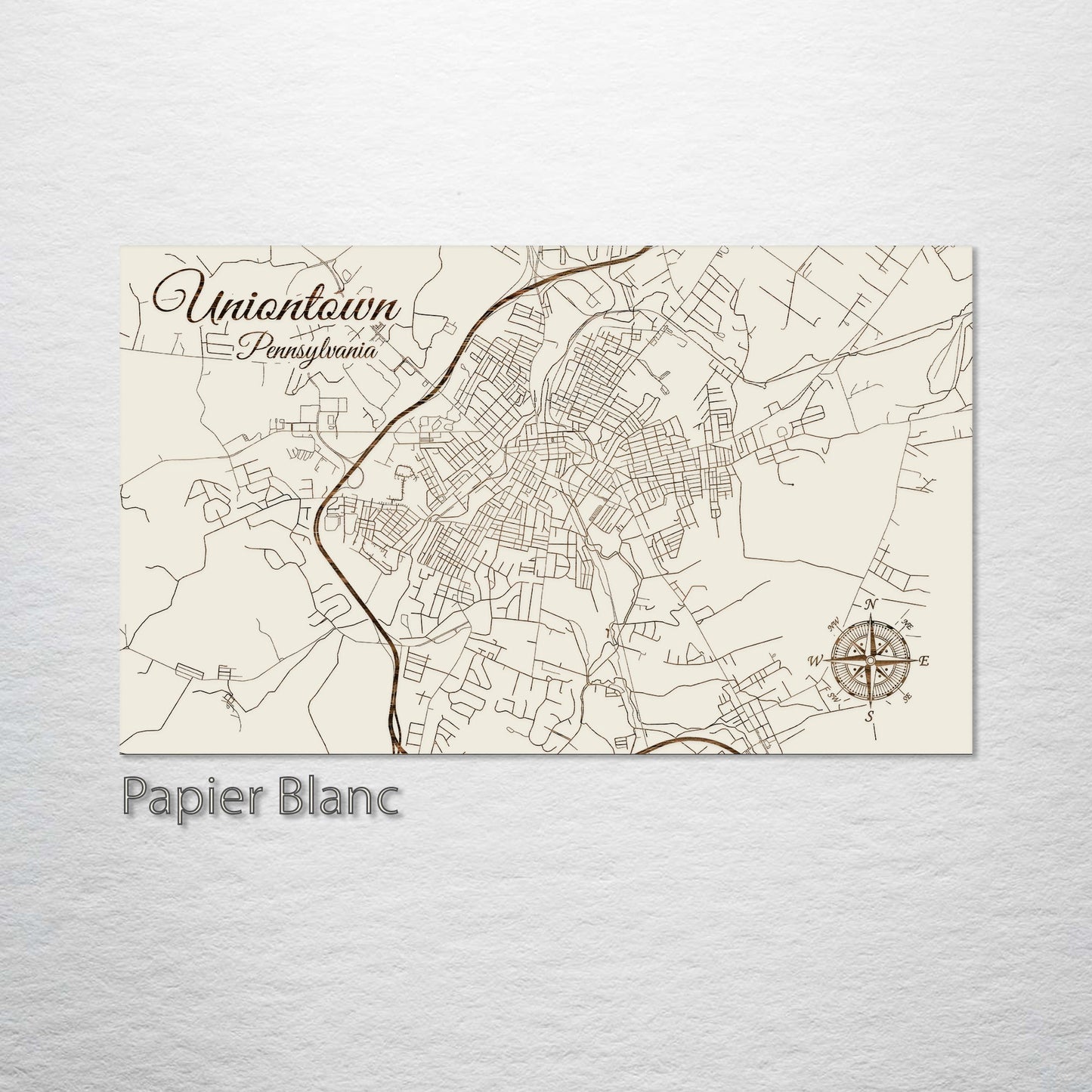 Uniontown, Pennsylvania Street Map