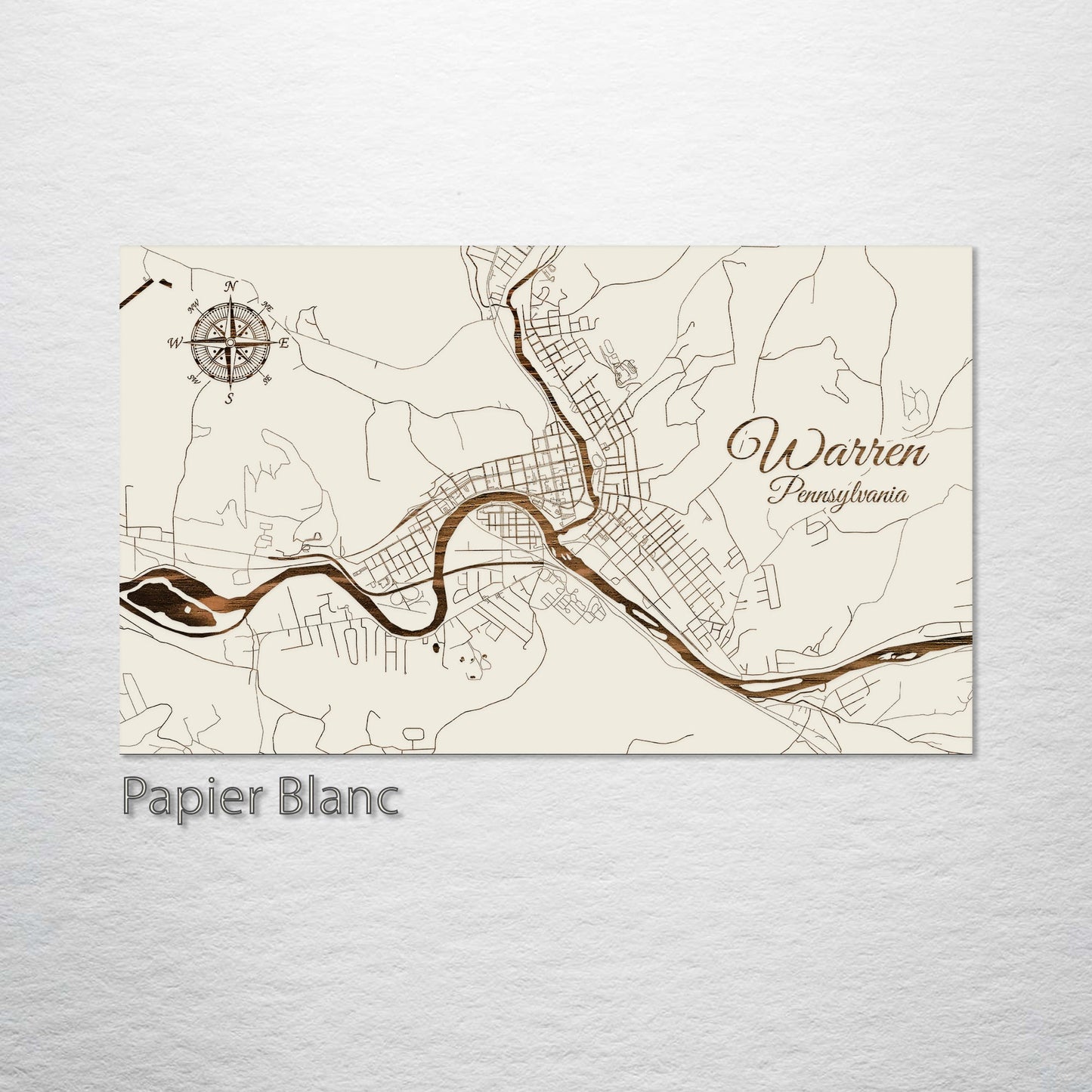 Warren, Pennsylvania Street Map