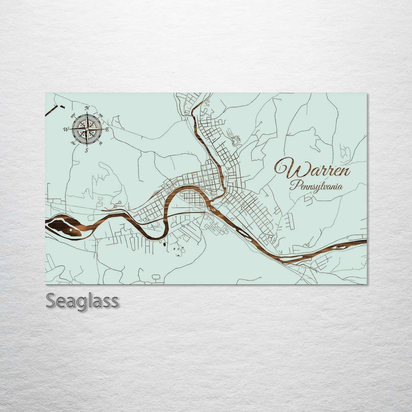 Warren, Pennsylvania Street Map