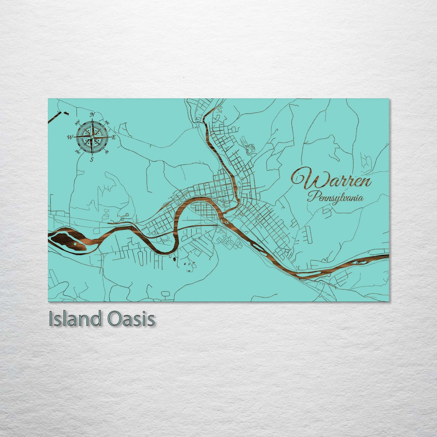 Warren, Pennsylvania Street Map