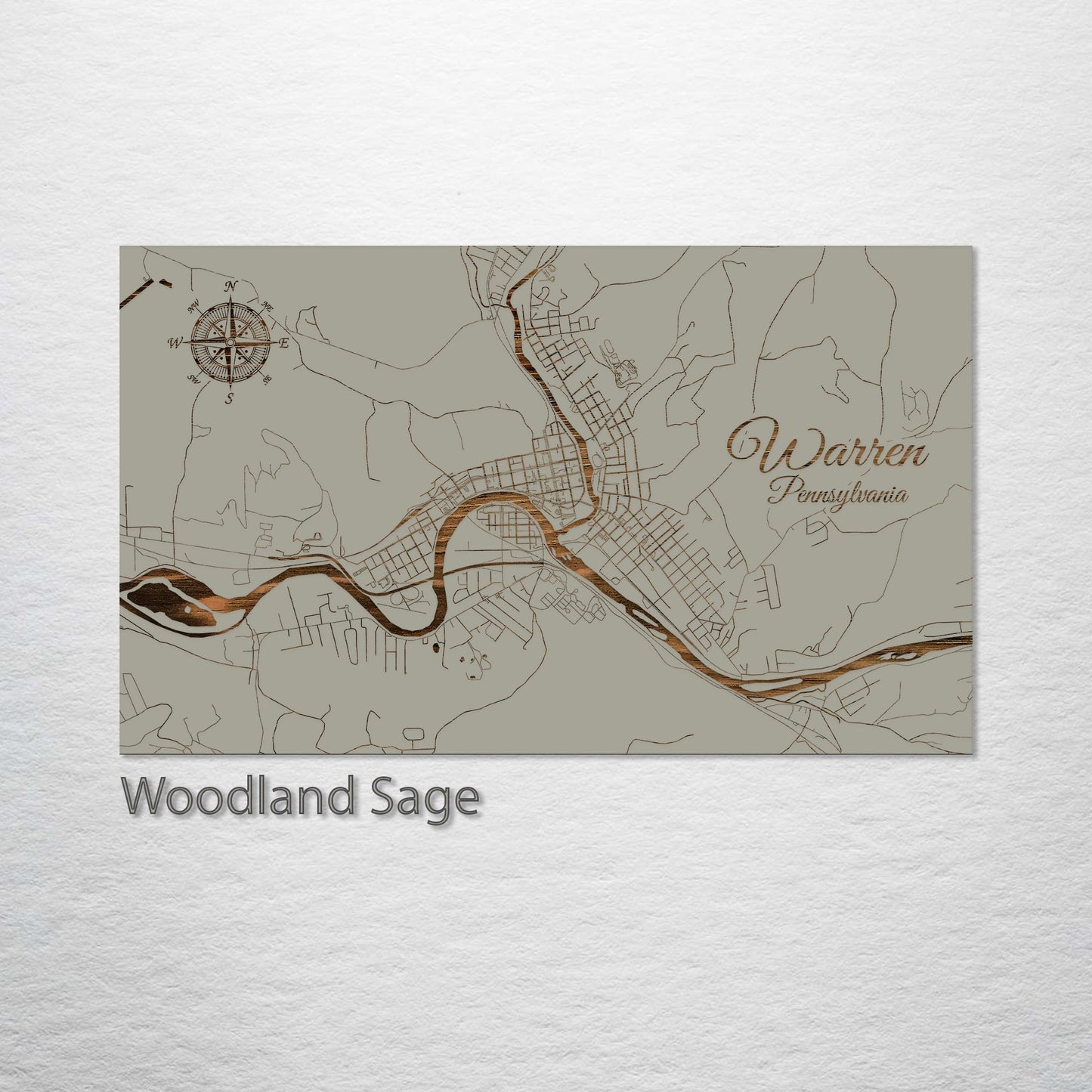 Warren, Pennsylvania Street Map