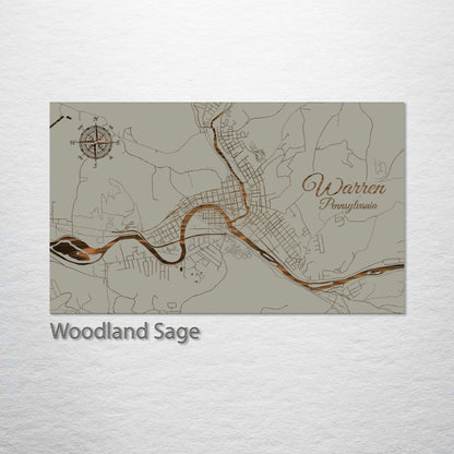 Warren, Pennsylvania Street Map