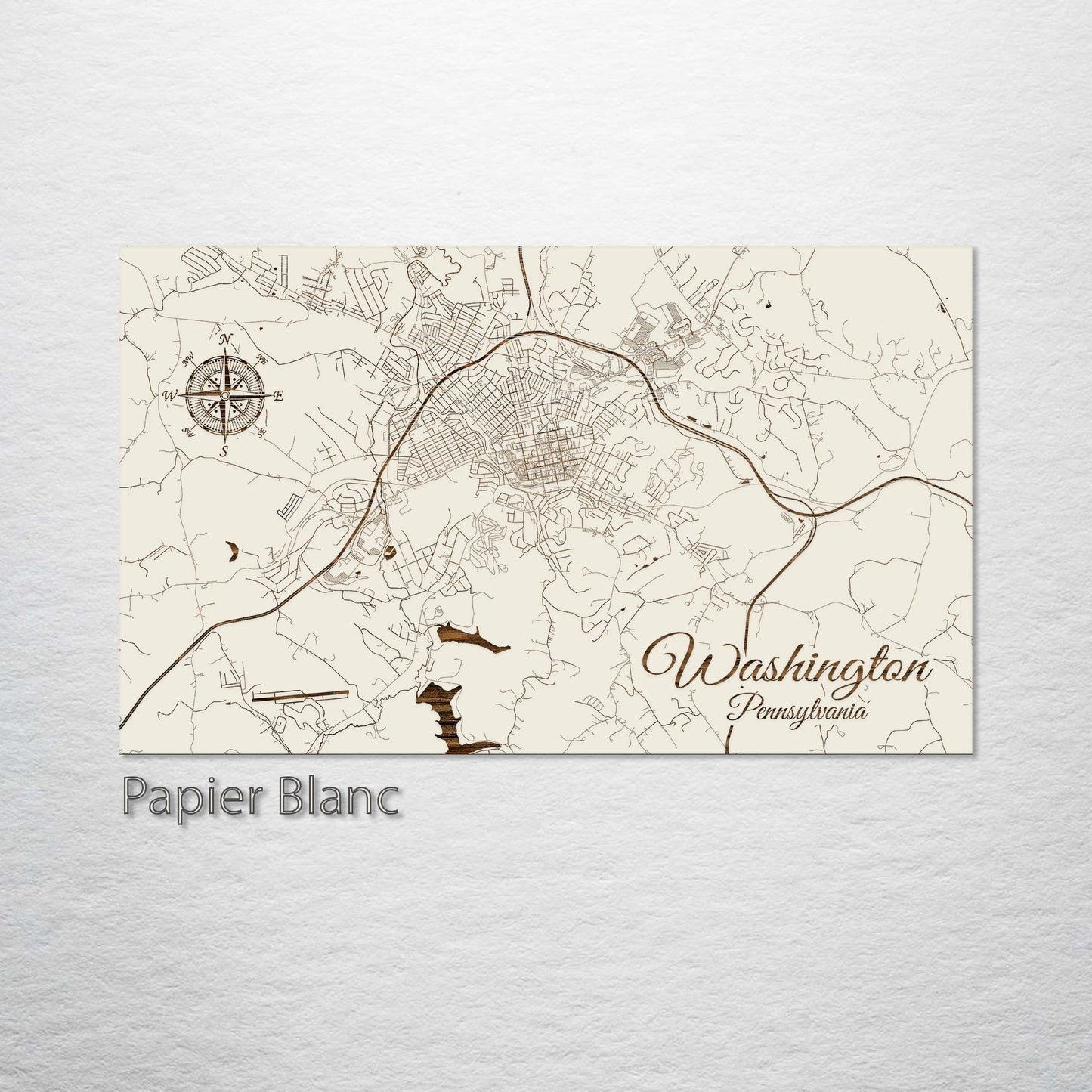 Washington, Pennsylvania Street Map