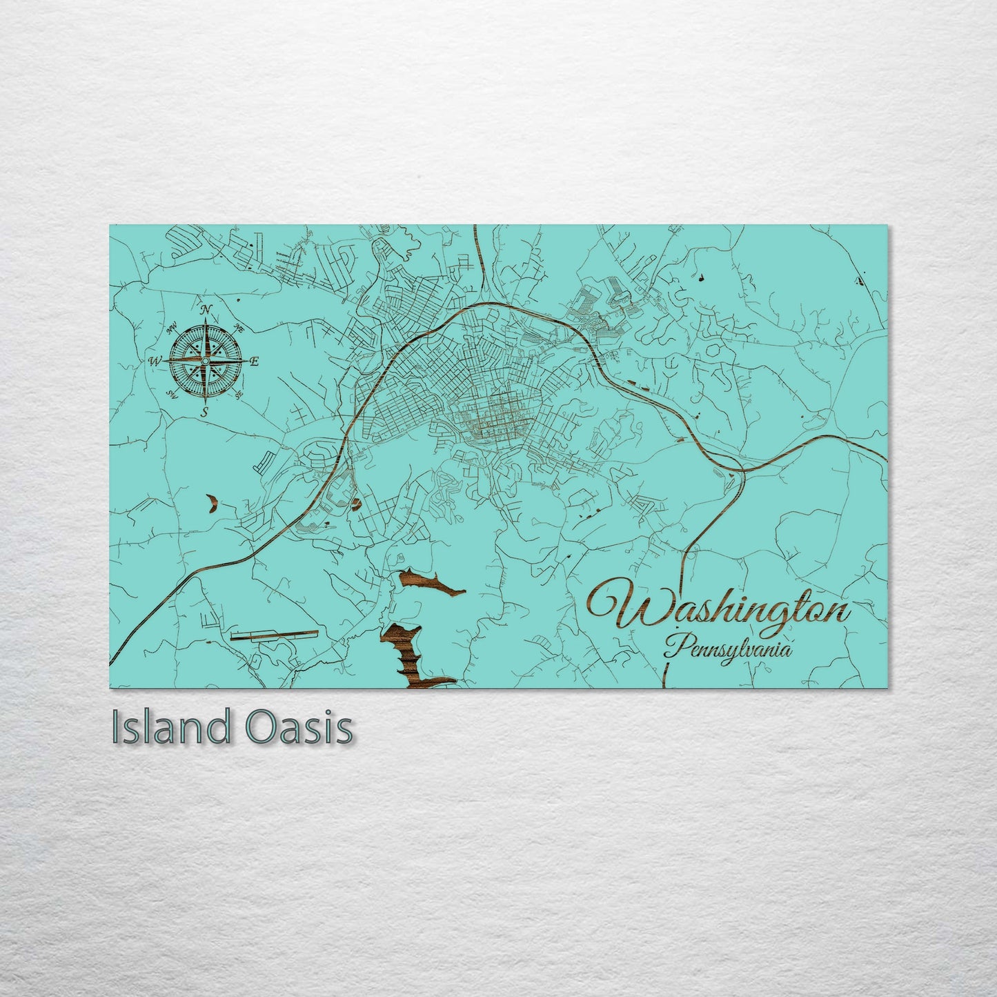 Washington, Pennsylvania Street Map